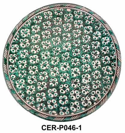 Hand Painted Multi-Color Ceramic Plates