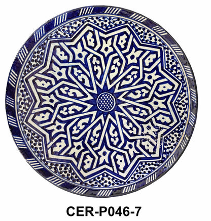 Hand Painted Multi-Color Ceramic Plates