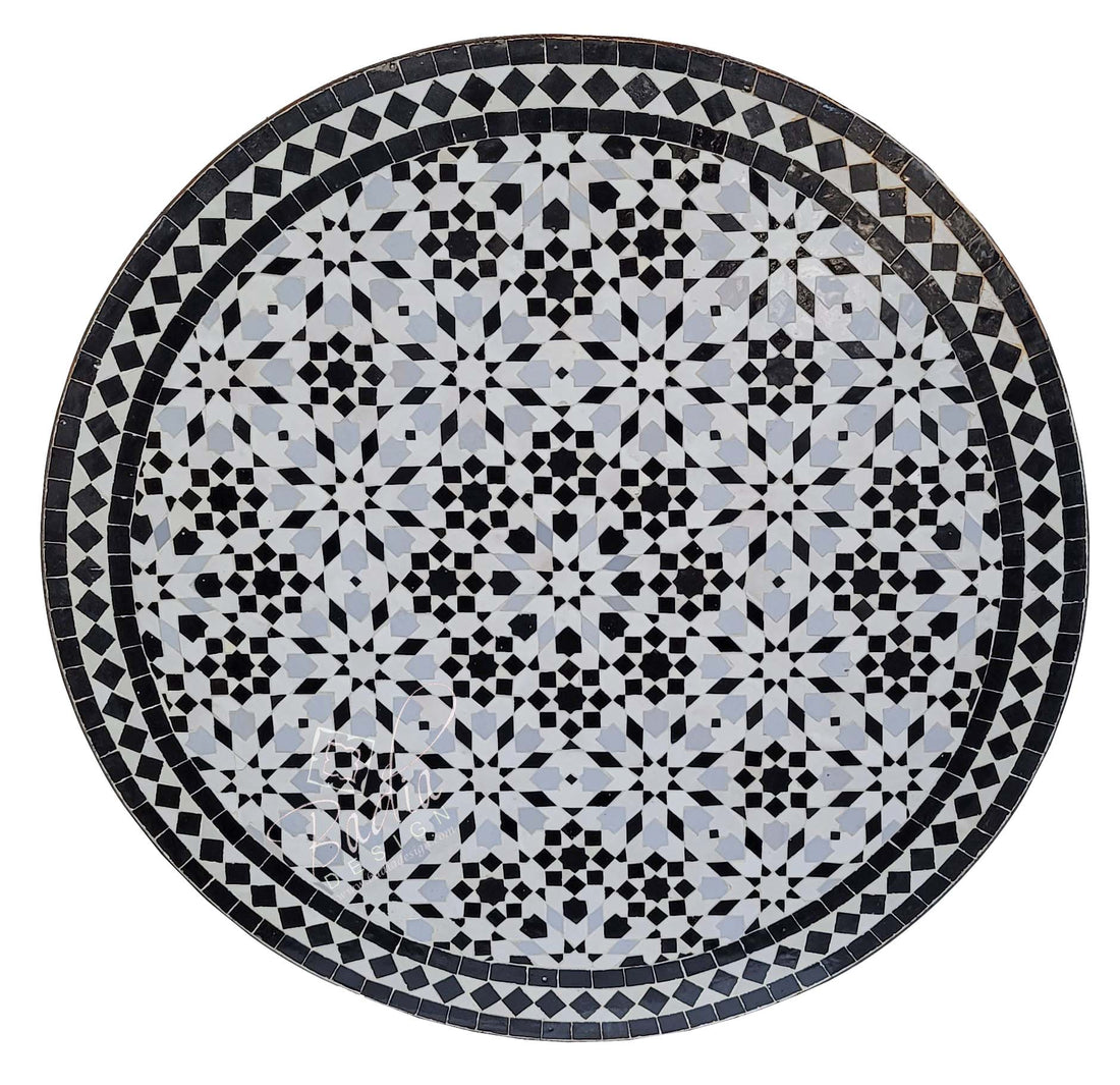 32" Multi-Color Intricately Designed Mosaic Tile Table Top