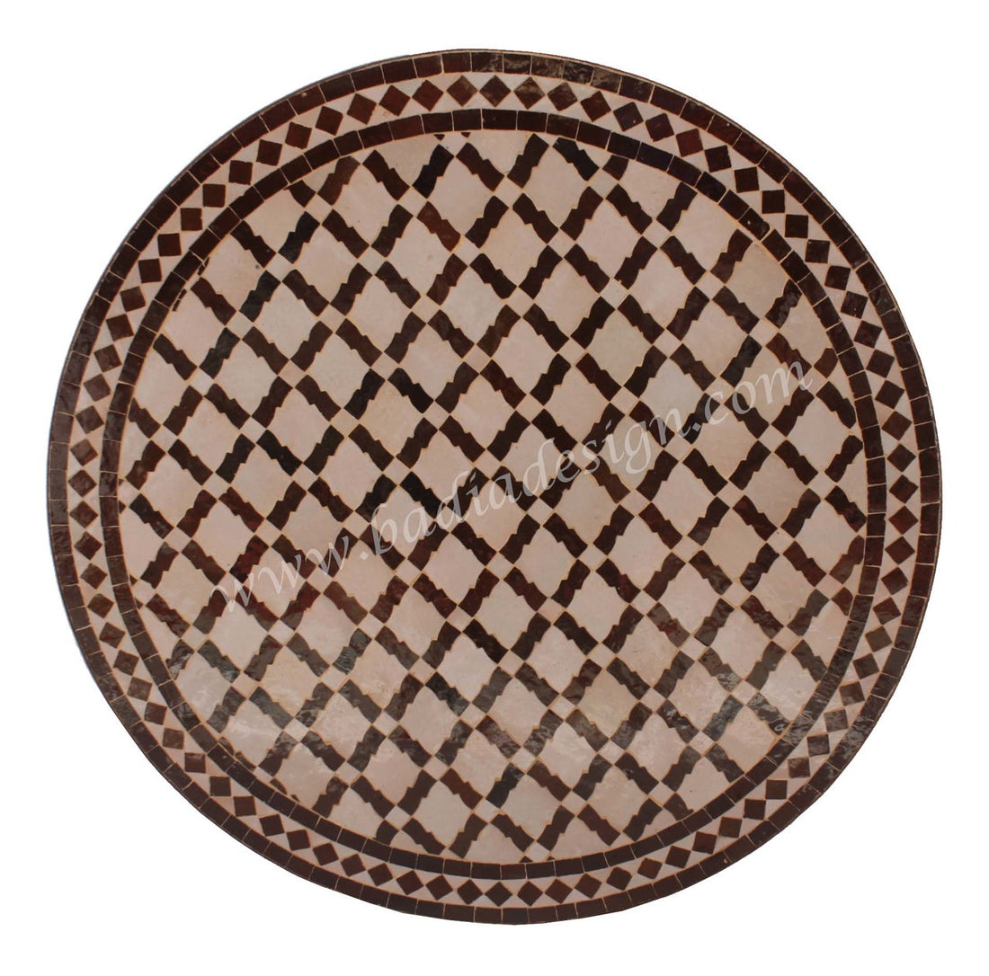 32" Intricately Designed Tile Table Top