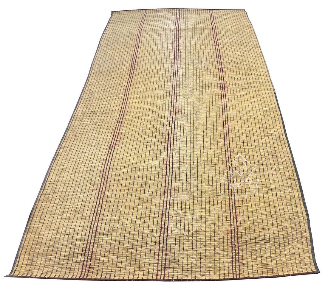 Large Handwoven Berber Straw Rug
