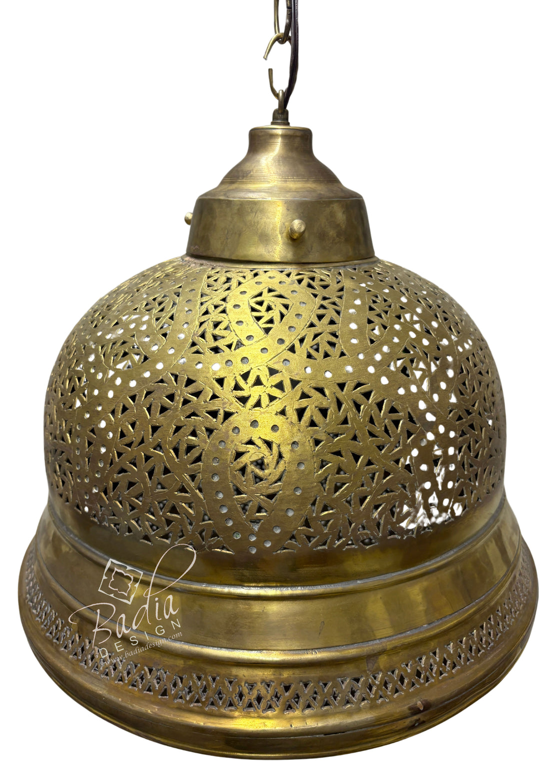 Dome Shaped Brass Chandelier