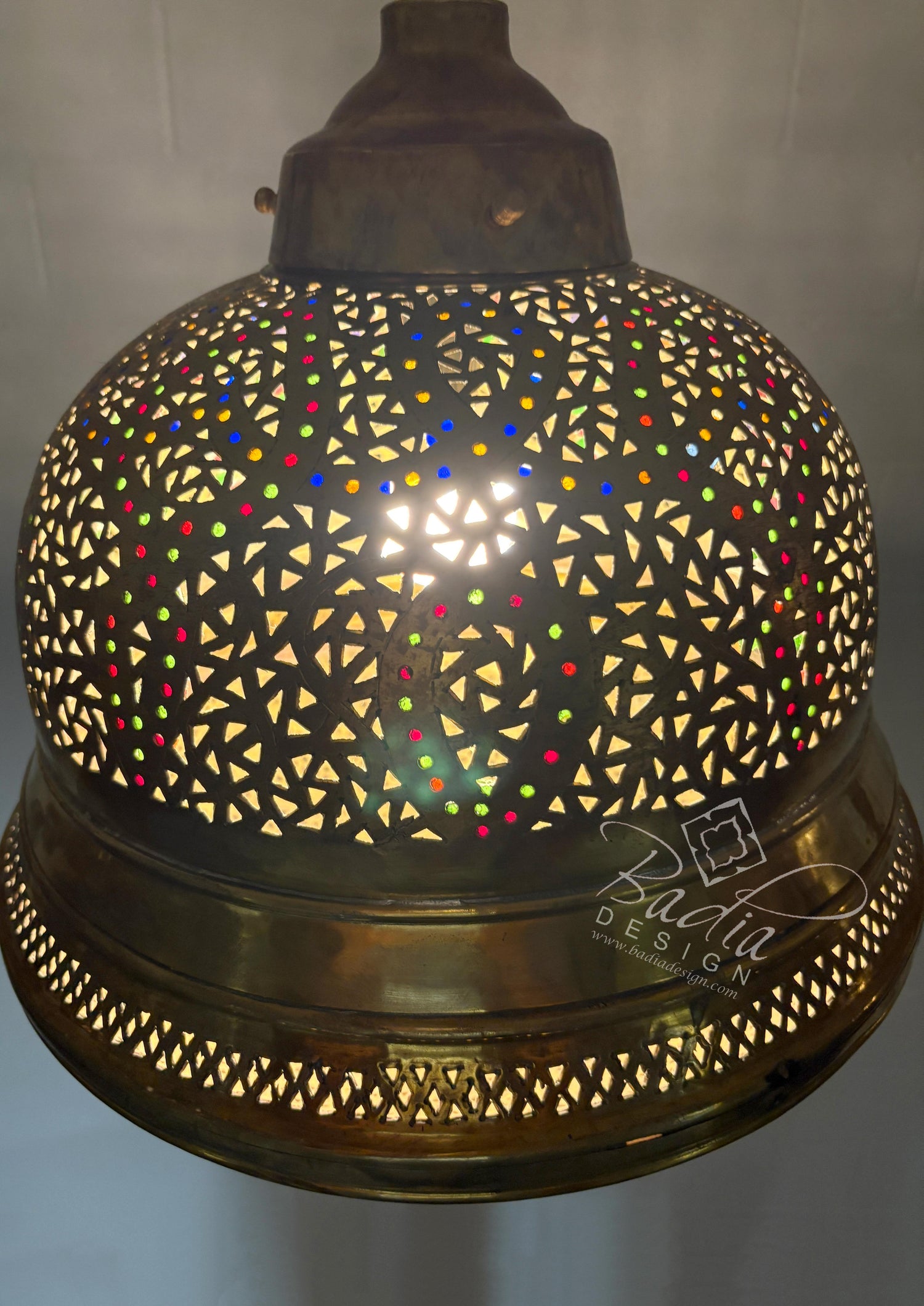 Dome Shaped Brass Chandelier