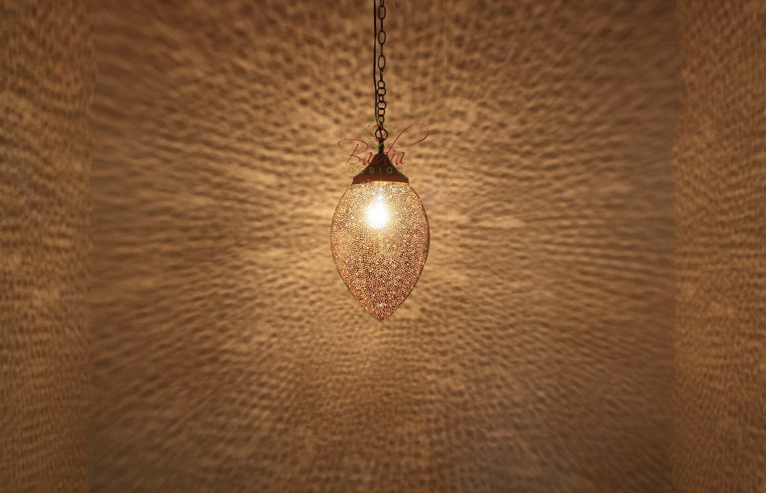 Egg Shaped Brass Lantern