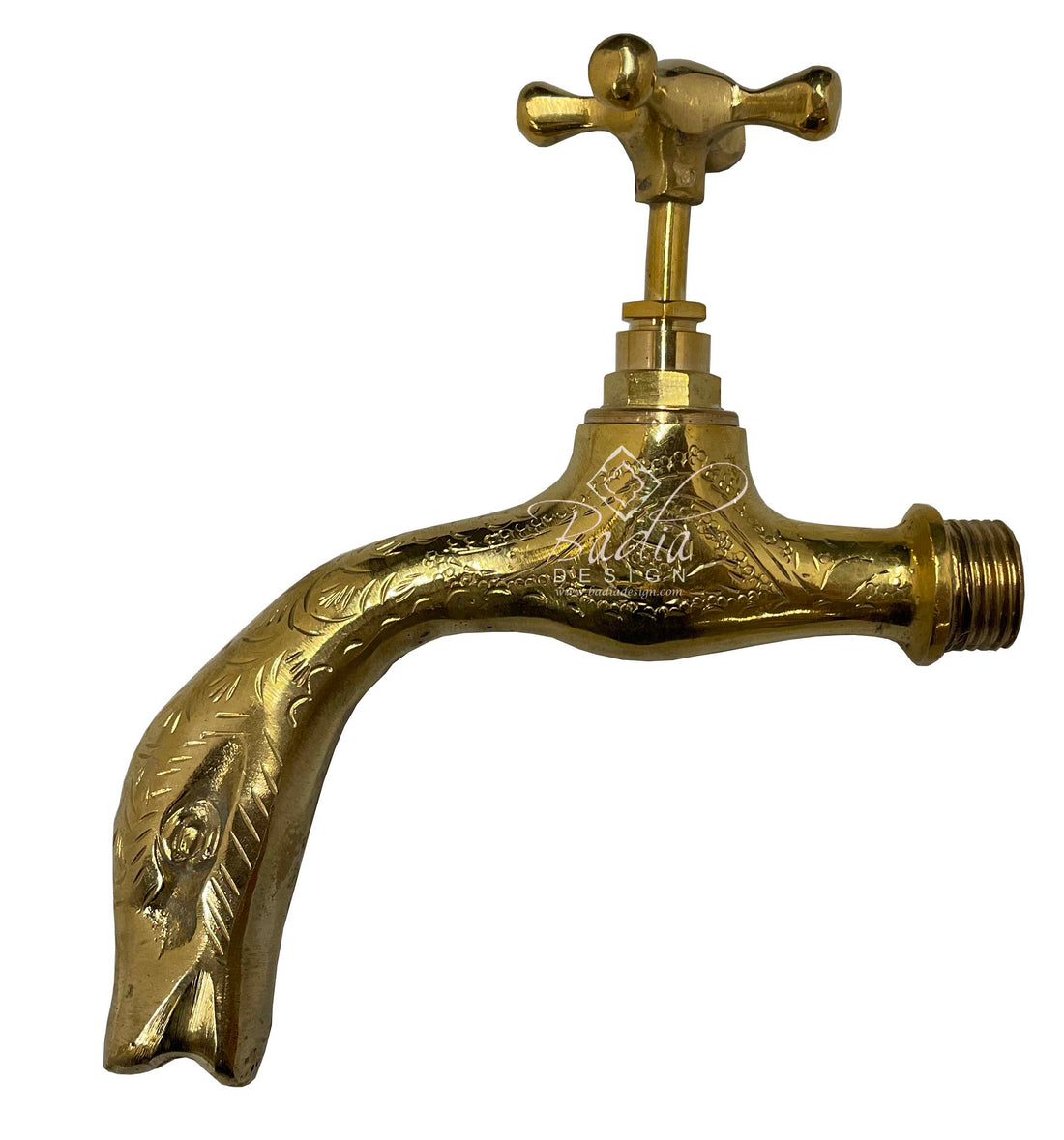 Moroccan Engraved Brass Water Faucet