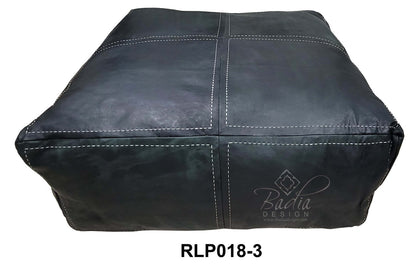 Extra Large Square Premium Leather Ottoman