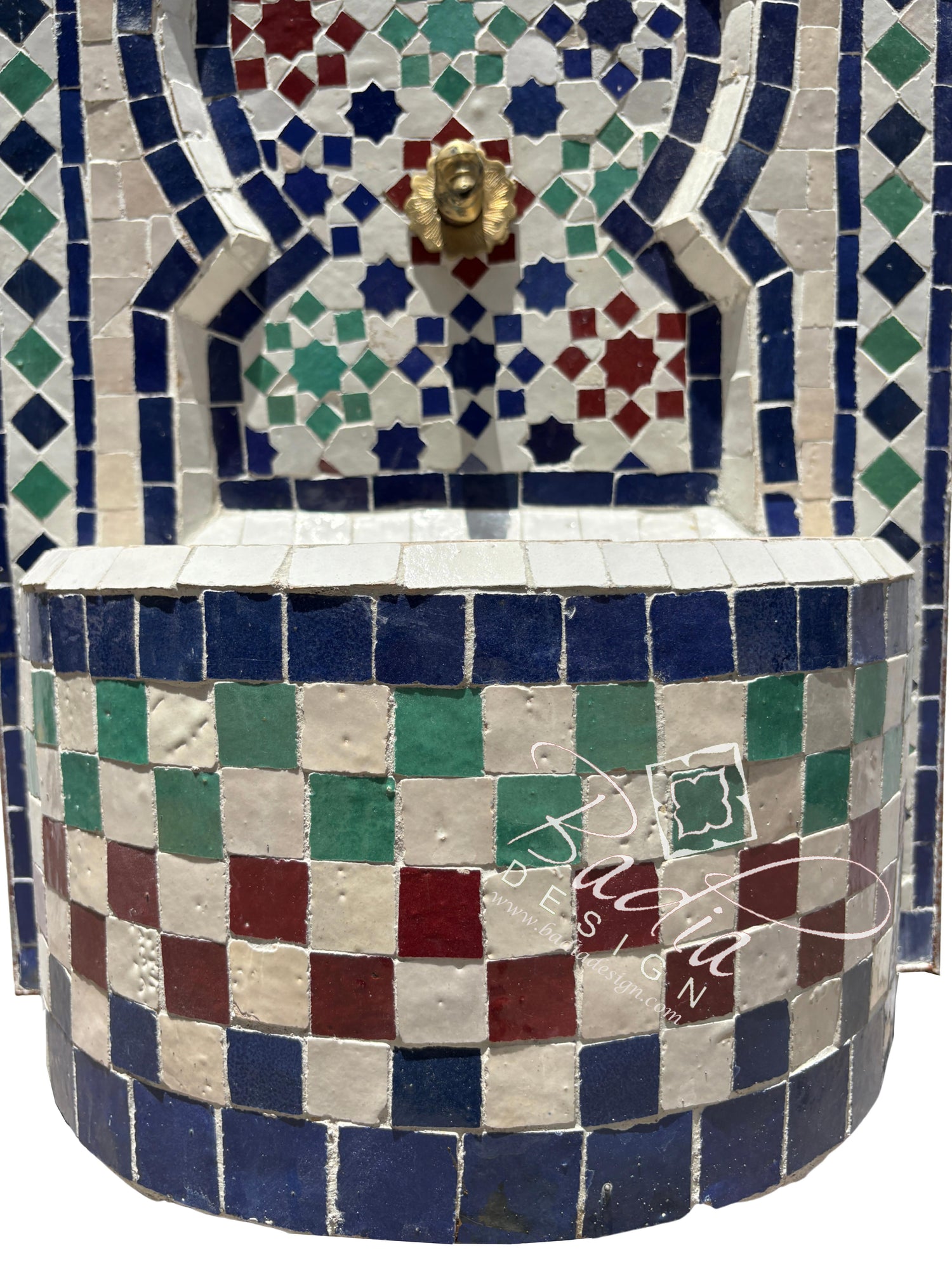 Small Multi-Color Tile Water Fountain