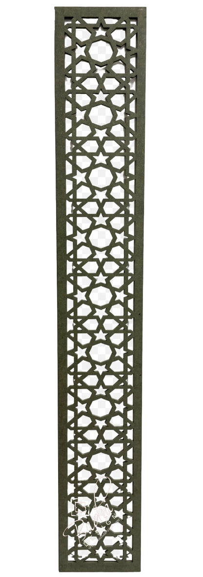Moroccan Geometric Wooden Lattice Wall Panel