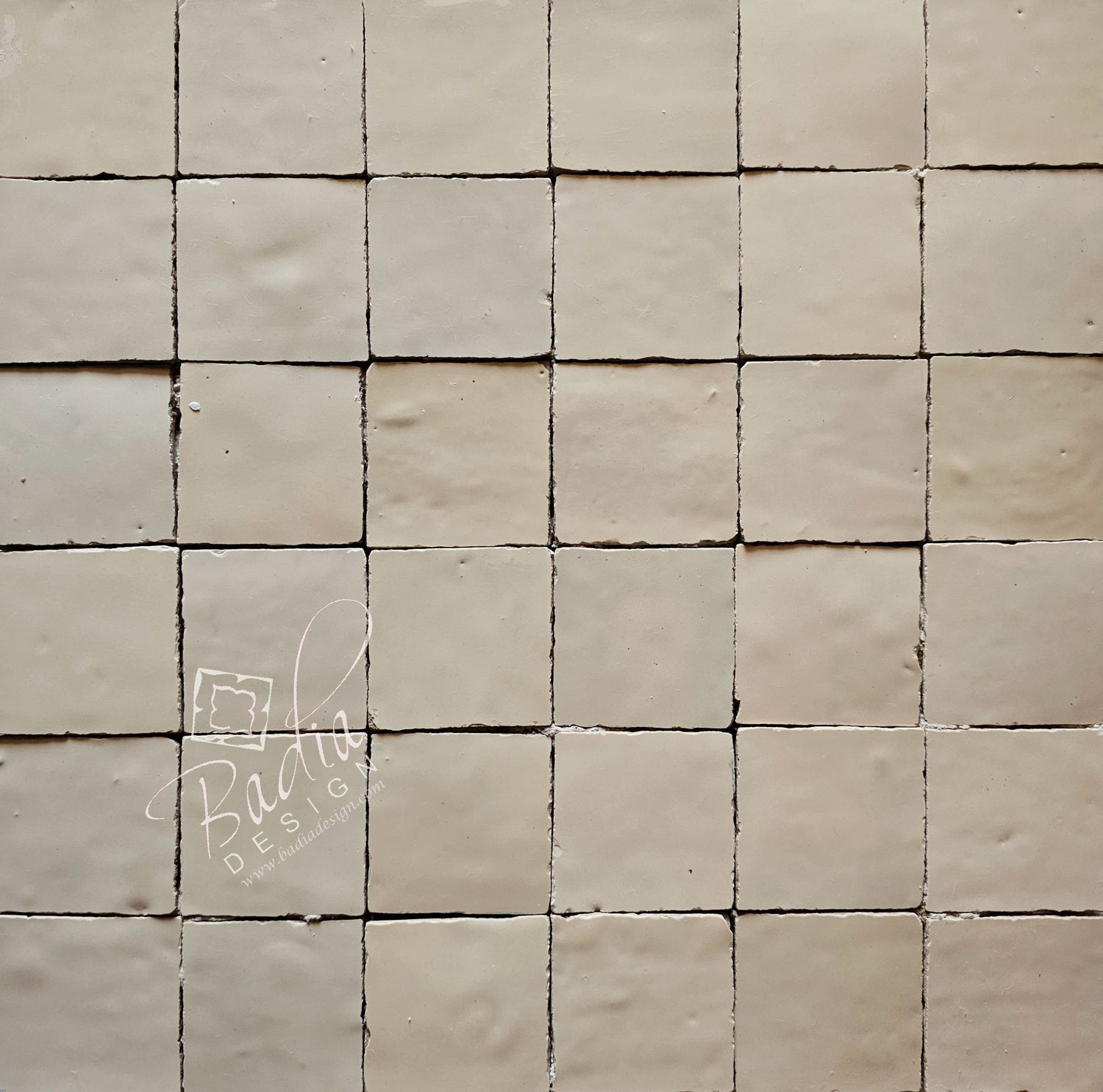 Cream Color Glazed Zellige Mosaic Tile - TM128