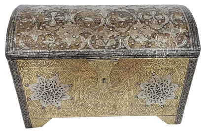 Hand Carved Embossed Brass Trunk
