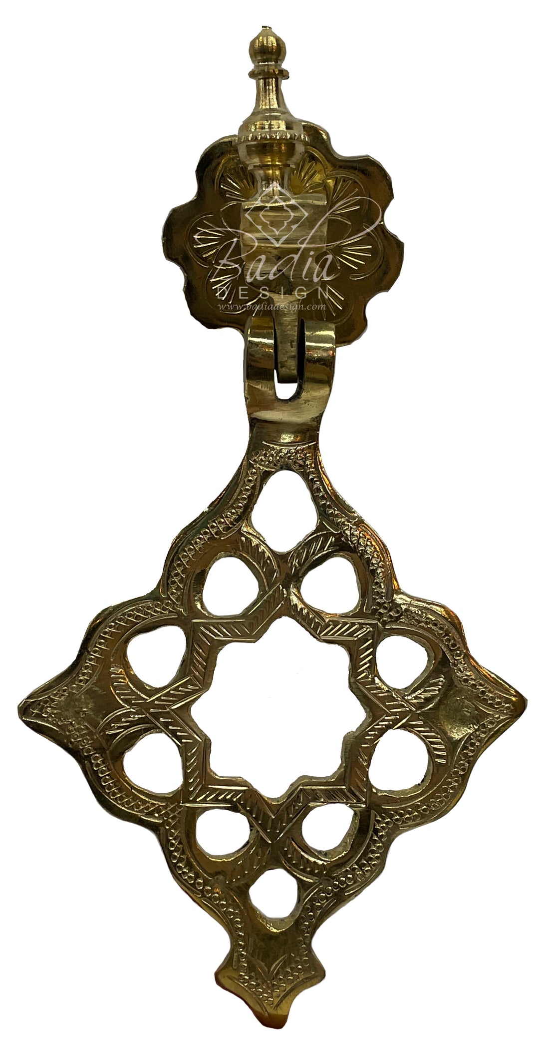 Moroccan Hand Designed Brass Door Knocker