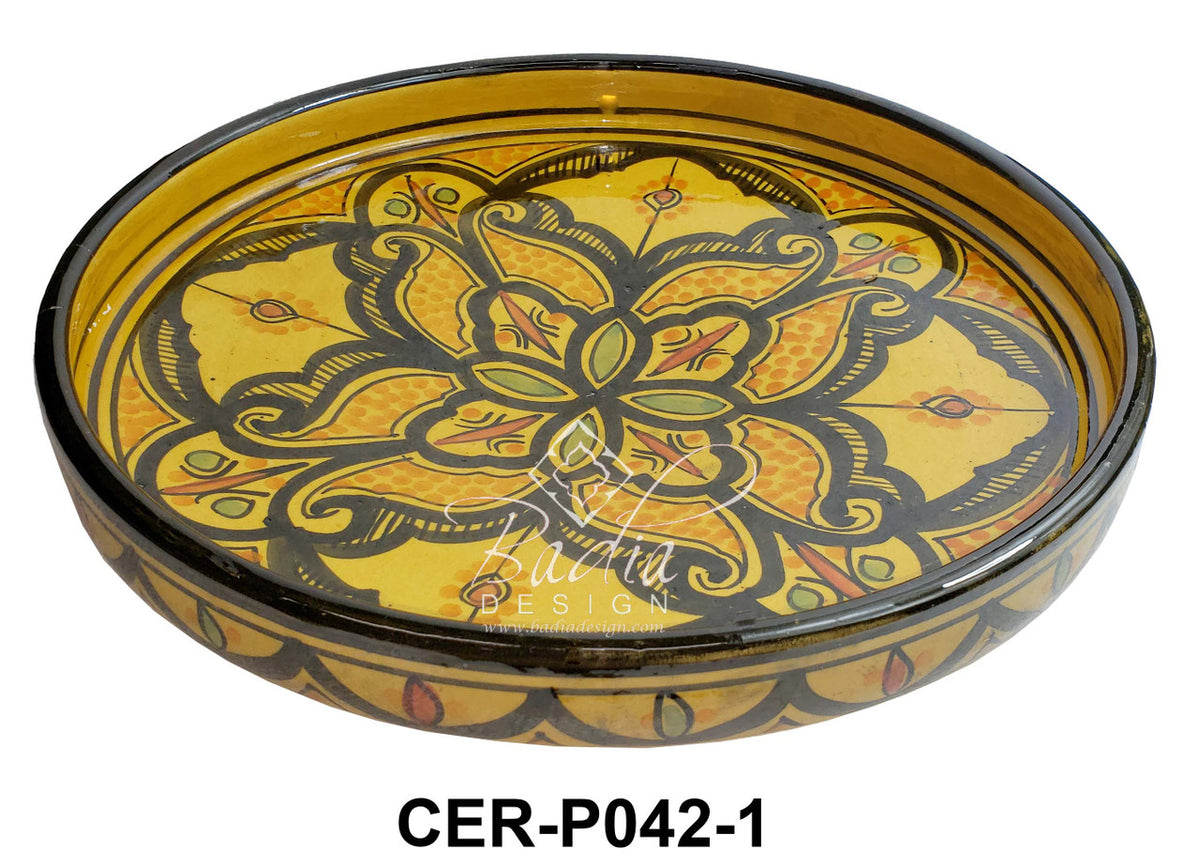 High Rim Hand Painted Ceramic Plates – Badia Design Inc.