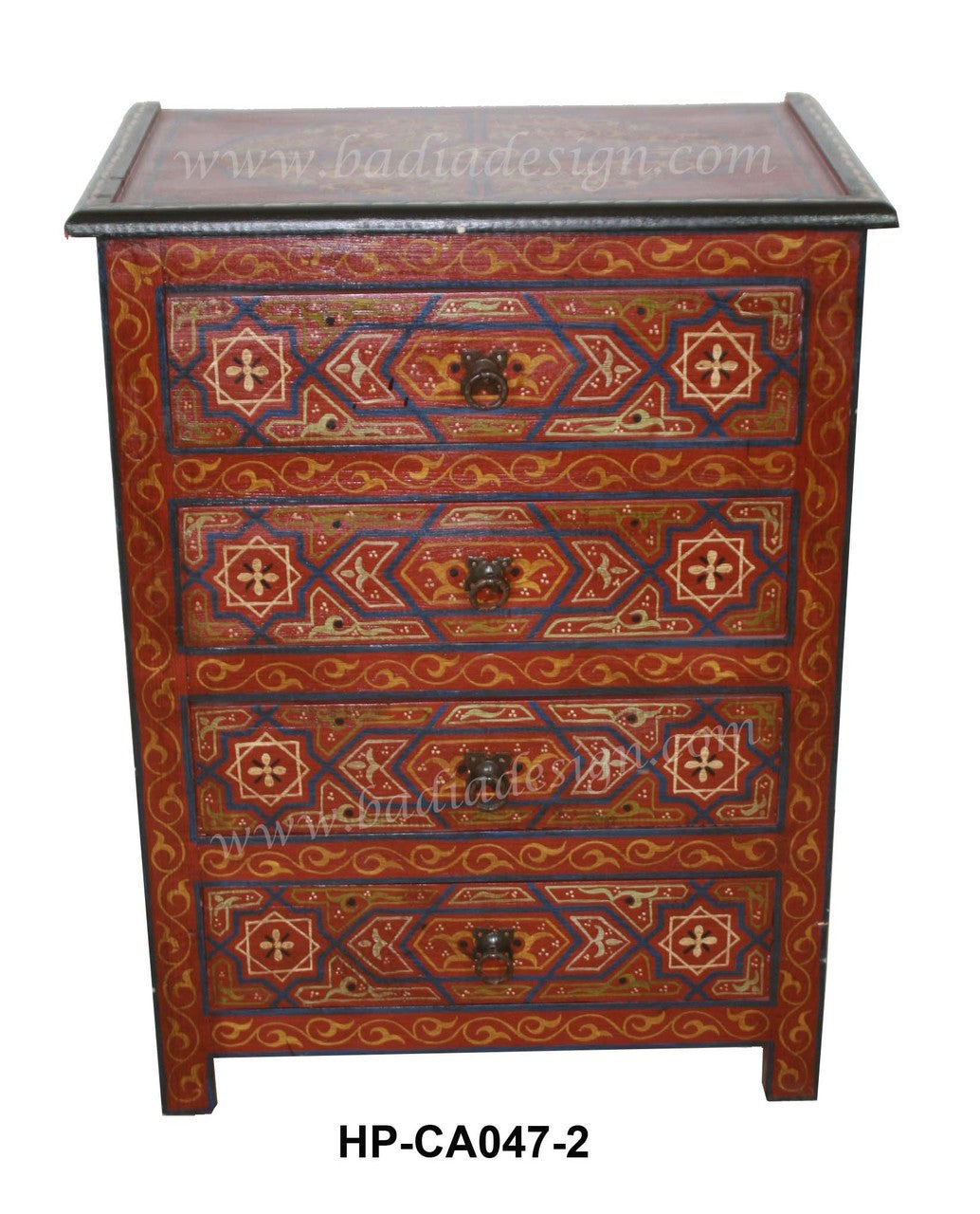 Moroccan Hand Painted Nightstand