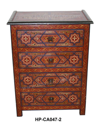 Moroccan Hand Painted Nightstand