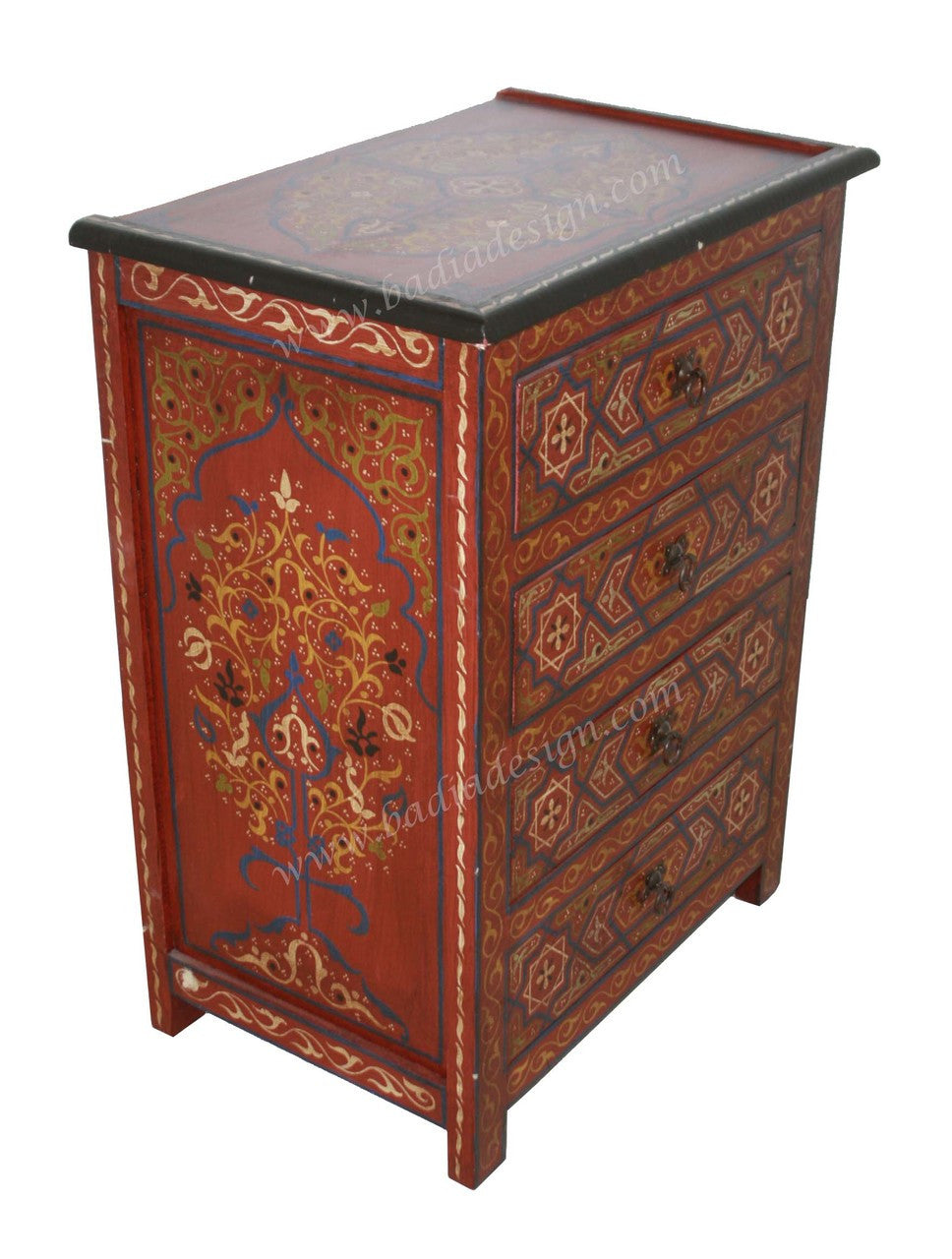 Moroccan Hand Painted Nightstand