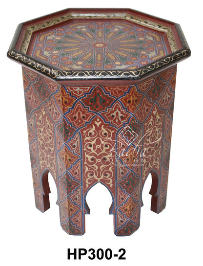 Hand Painted Octagon Side Table