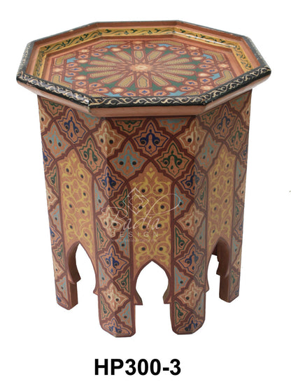 Hand Painted Octagon Side Table