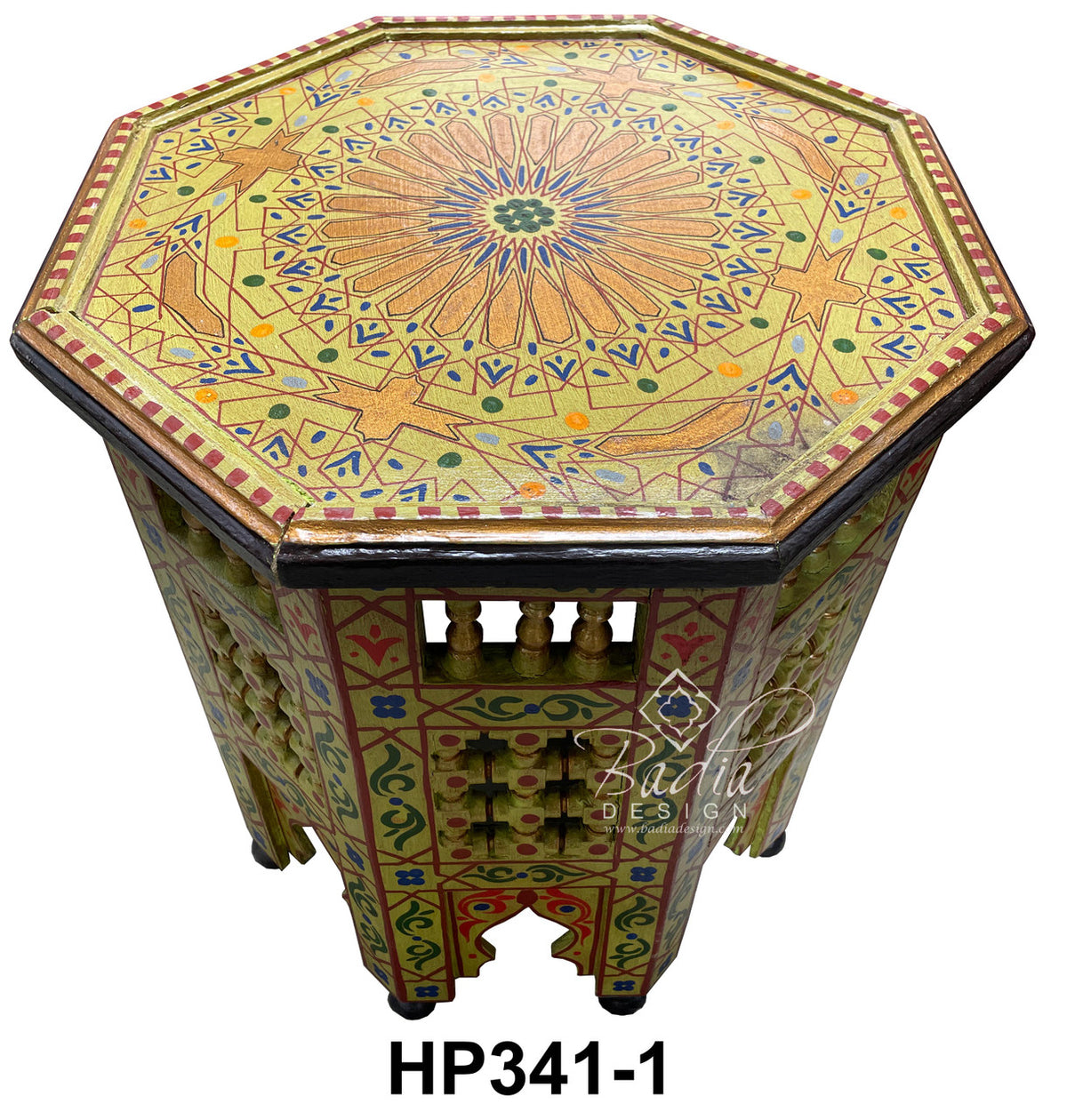 Badly Design Table Multi-Color Hand Painted Side Tables – Badia Design Inc.