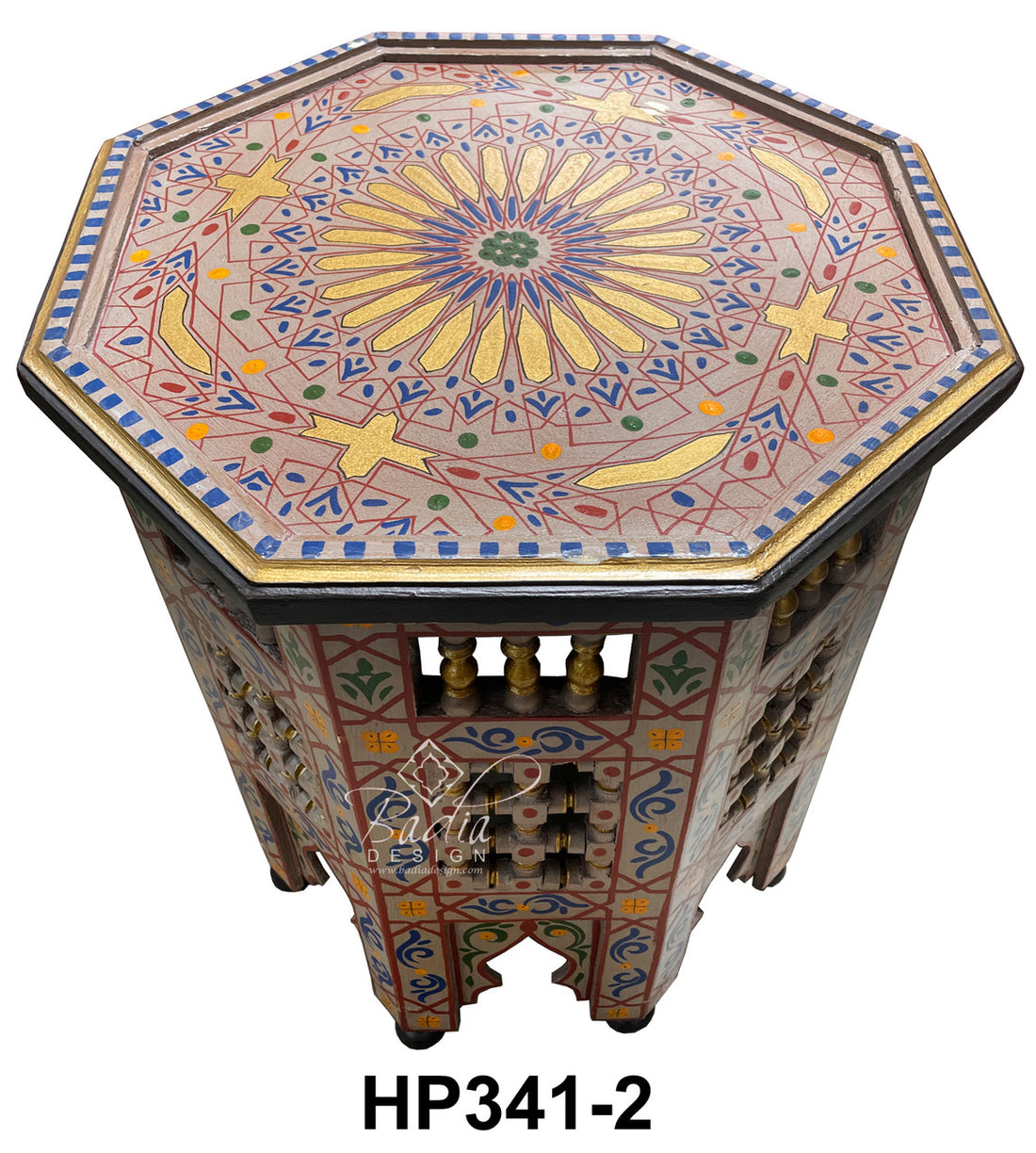 Multi-Color Hand Painted Side Tables