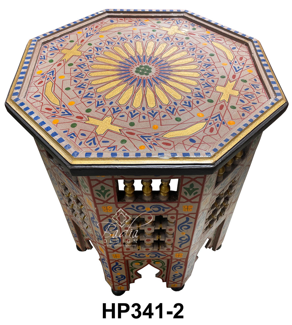 Badly Design Table Multi-Color Hand Painted Side Tables – Badia Design Inc.