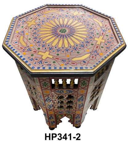 Multi-Color Hand Painted Side Tables