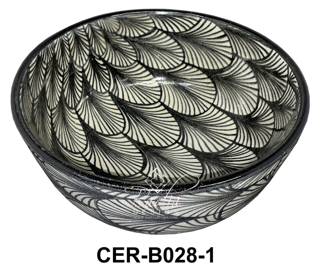 Multi-Color Hand Painted Ceramic Bowls