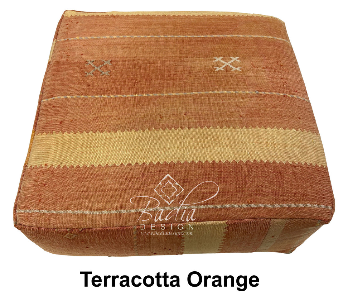 Handwoven Square Kilim Floor Cushions