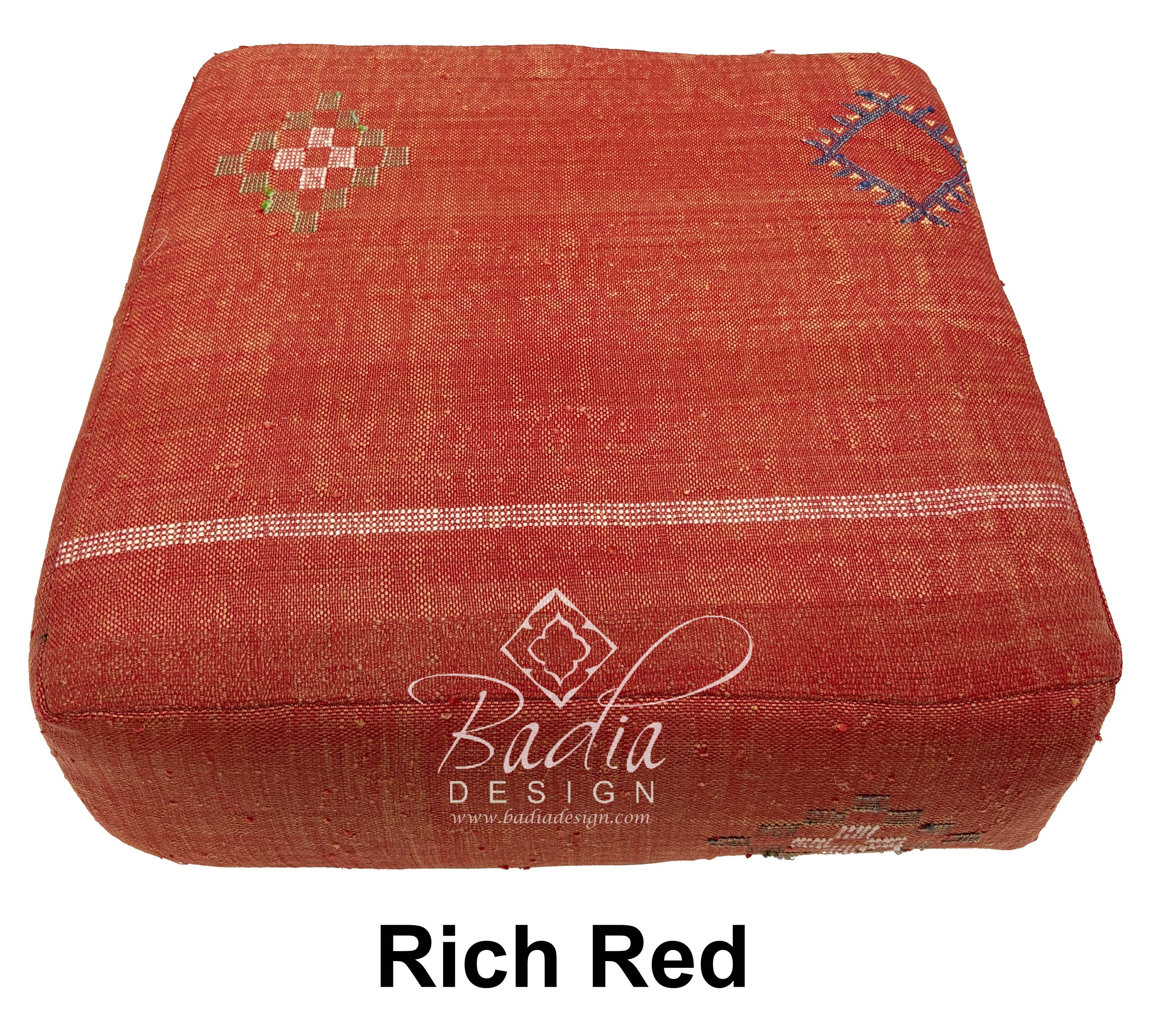 Handwoven Square Kilim Floor Cushions