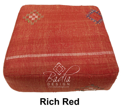 Handwoven Square Kilim Floor Cushions