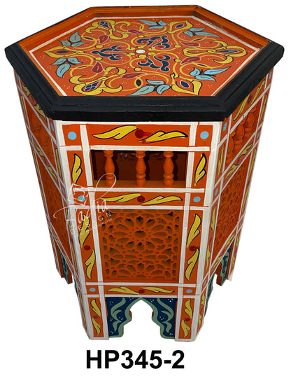 Colorful Hand Painted Side Tables