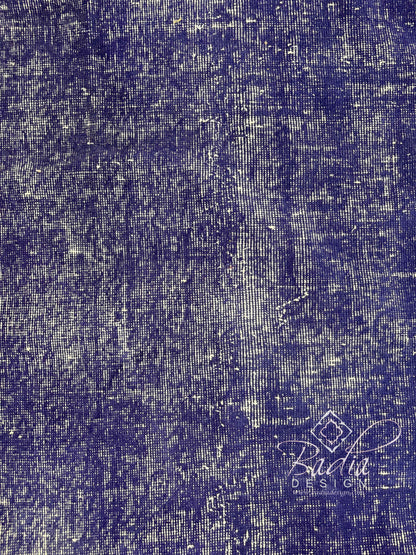 Indigo Blue Solid Design Rug