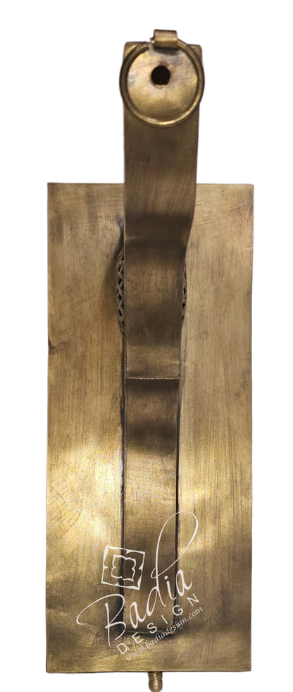 Moroccan Intricately Designed Brass Wall Bracket
