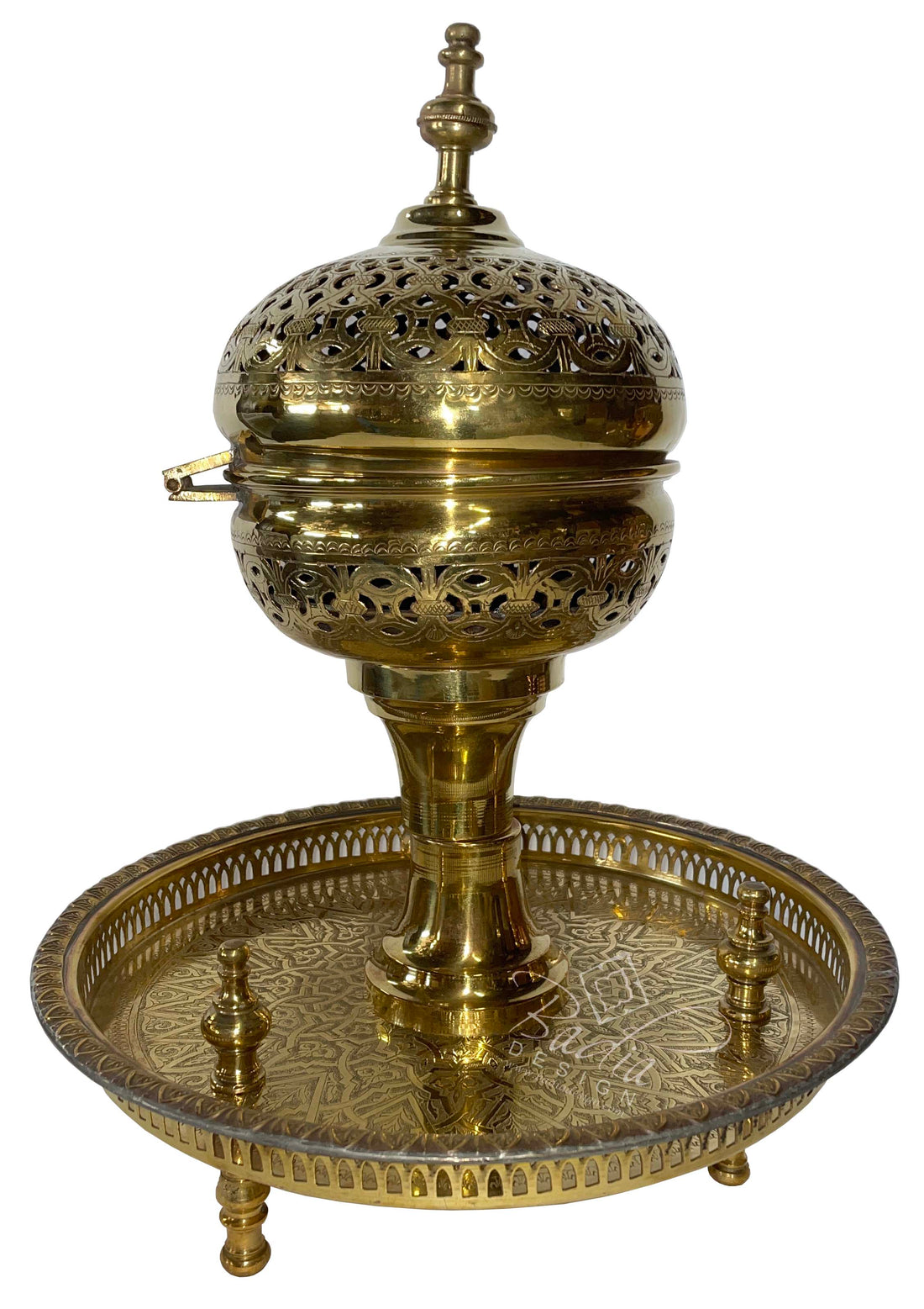 Large Moroccan Brass Incense Burner