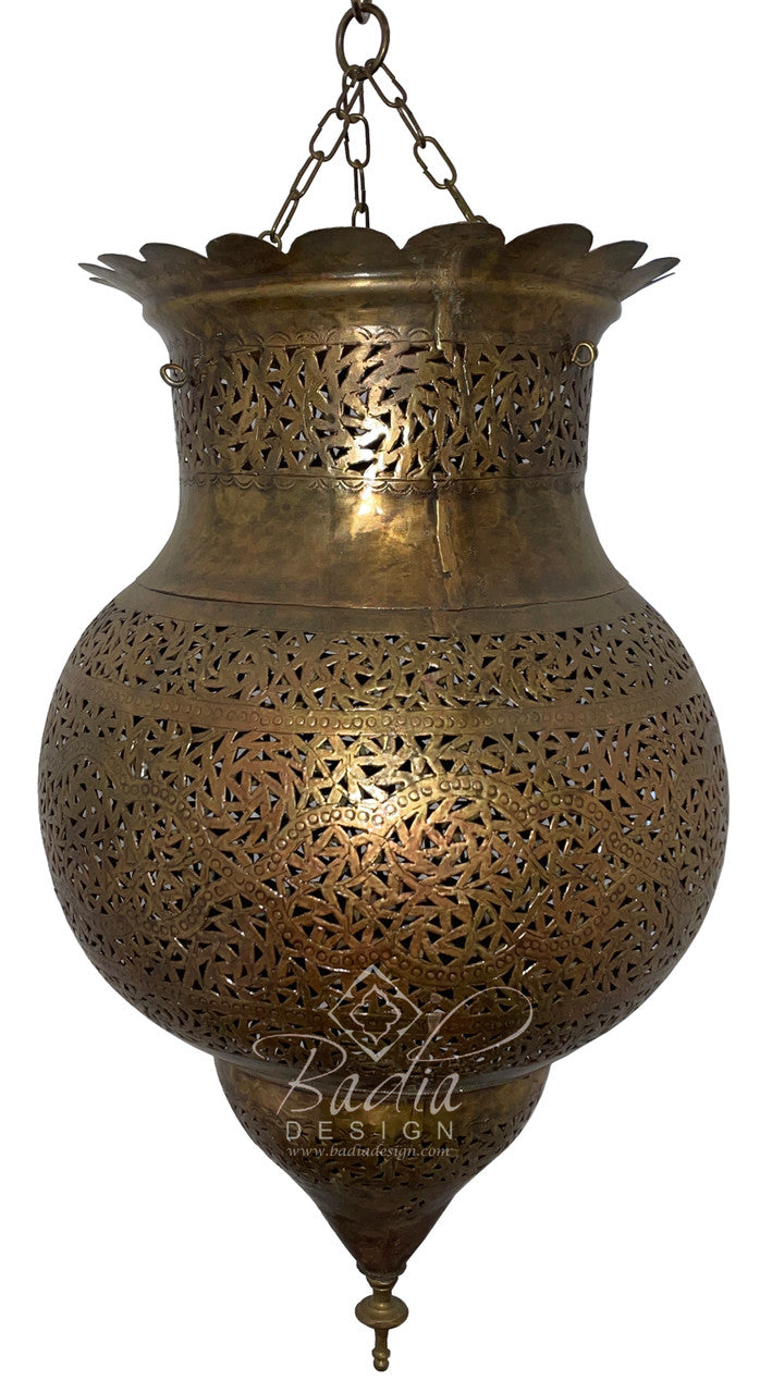 Authentic Moroccan Handcrafted Brass Lantern