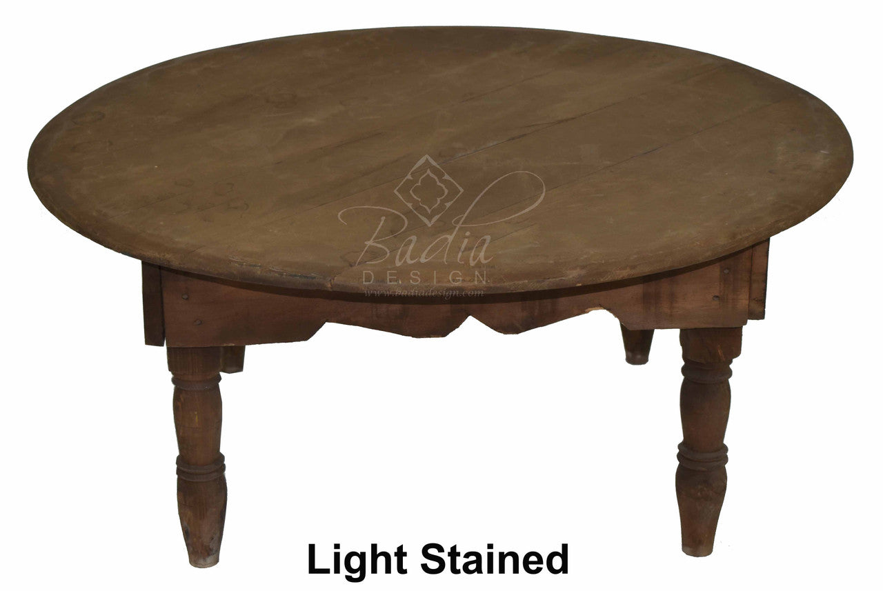 Low Cut Round Coffee Table