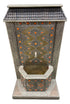 Moroccan Metal and Orange Bone Wall Fountain