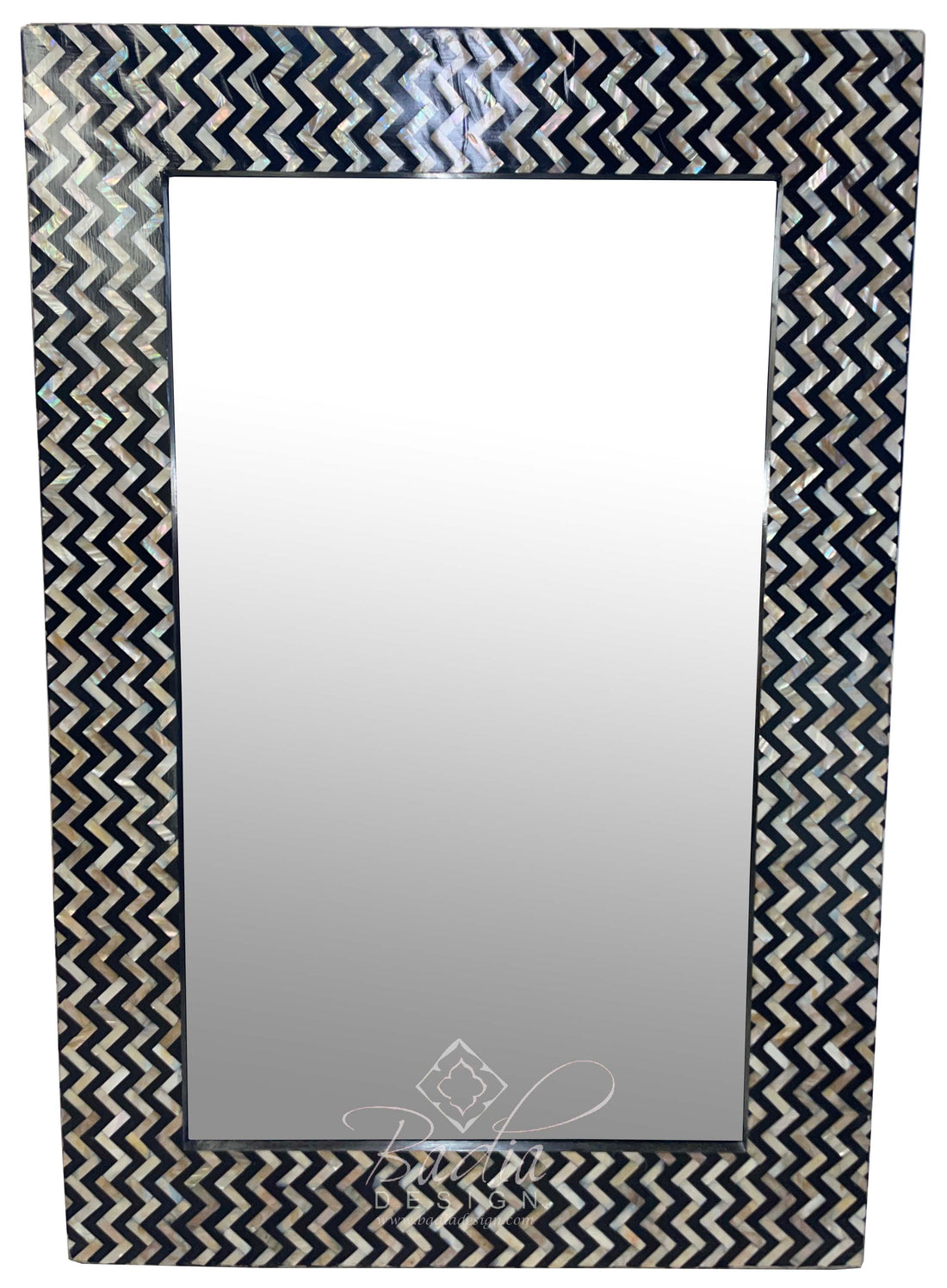 Rectangular Mother of Pearl Inlay Mirror