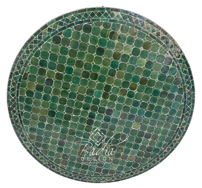 48" Green Mosaic Tile Table Top