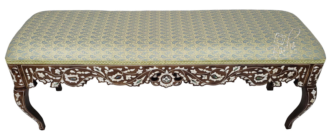 Moroccan Mother of Pearl Bench