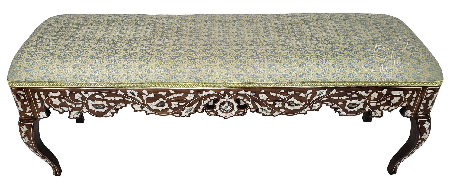 Moroccan Mother of Pearl Bench