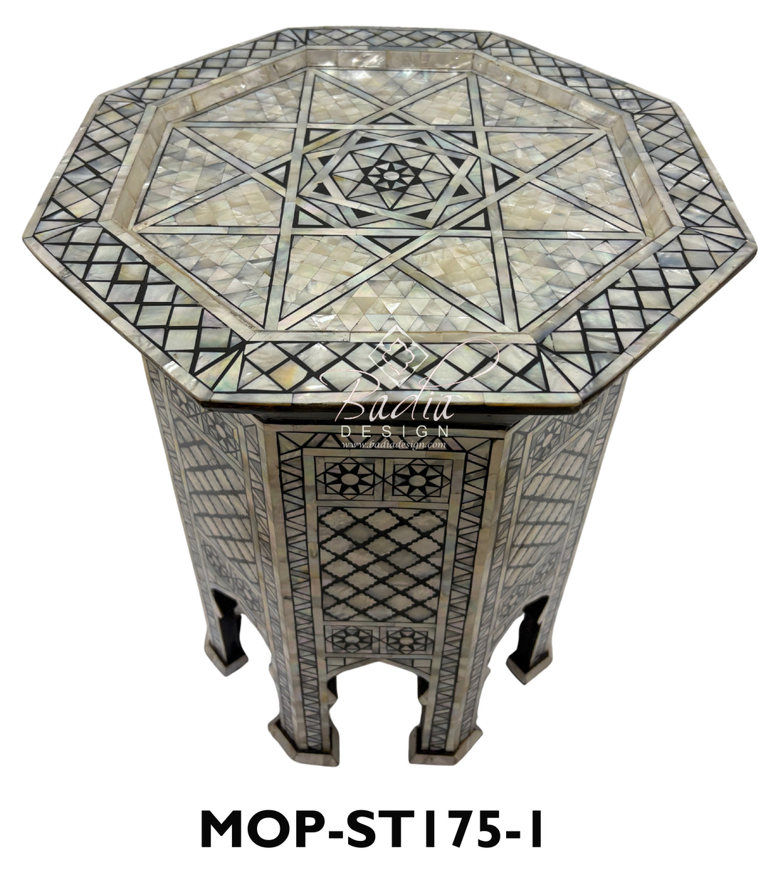 Moroccan Mother of Pearl Side Tables