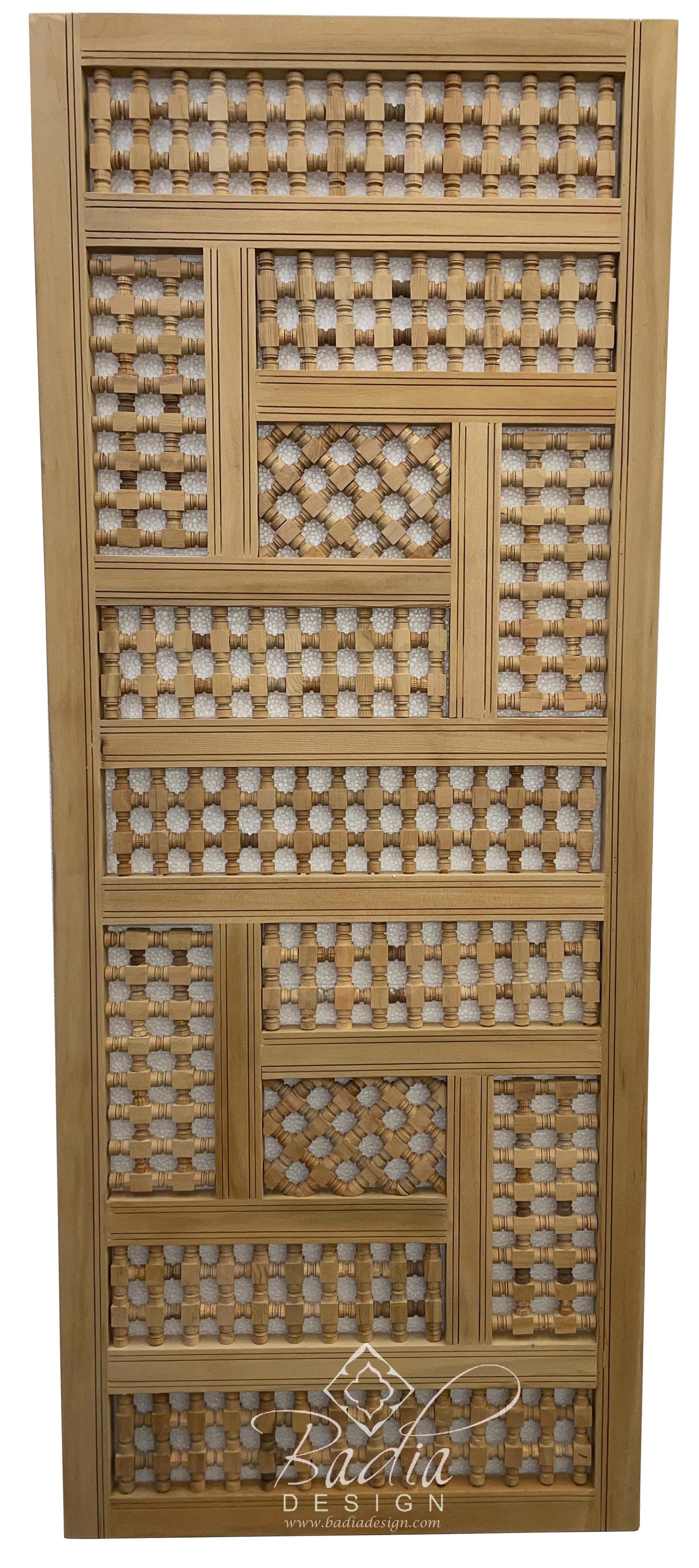 Moroccan Carved Moucharabieh Wood Panel
