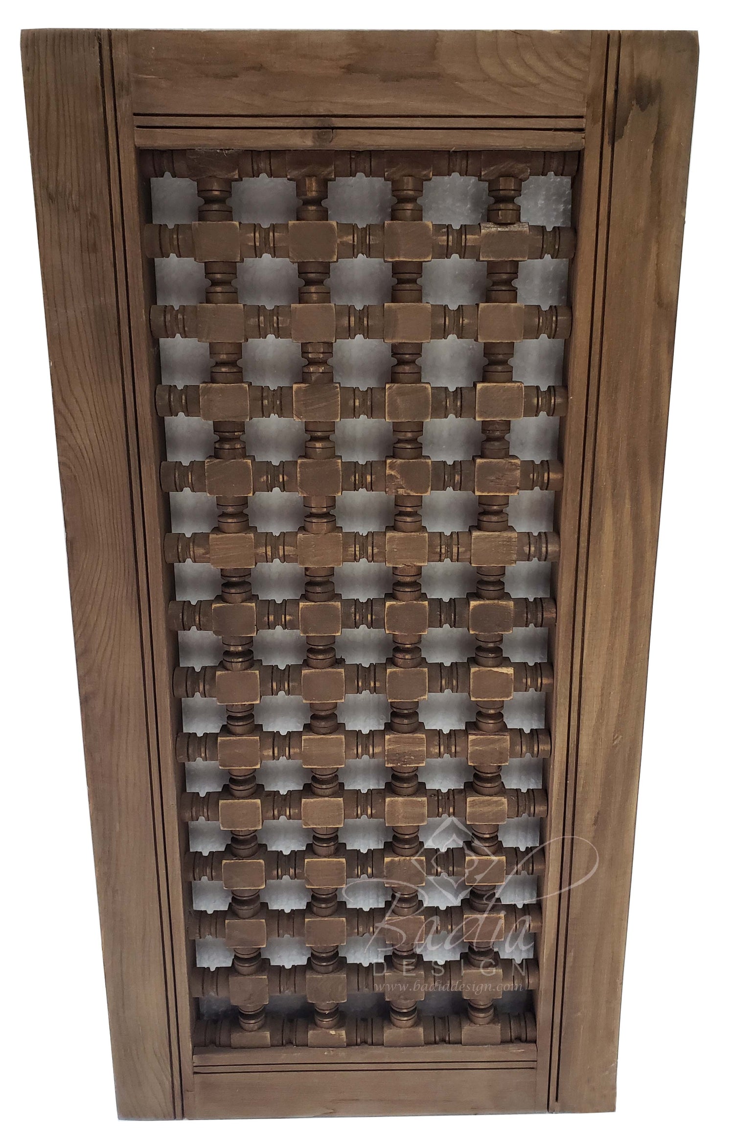Stained Moroccan Moucharabieh Wood Panel