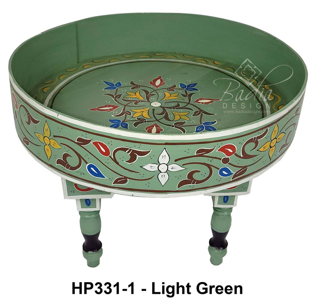 Multi Color Hand Painted Side Table