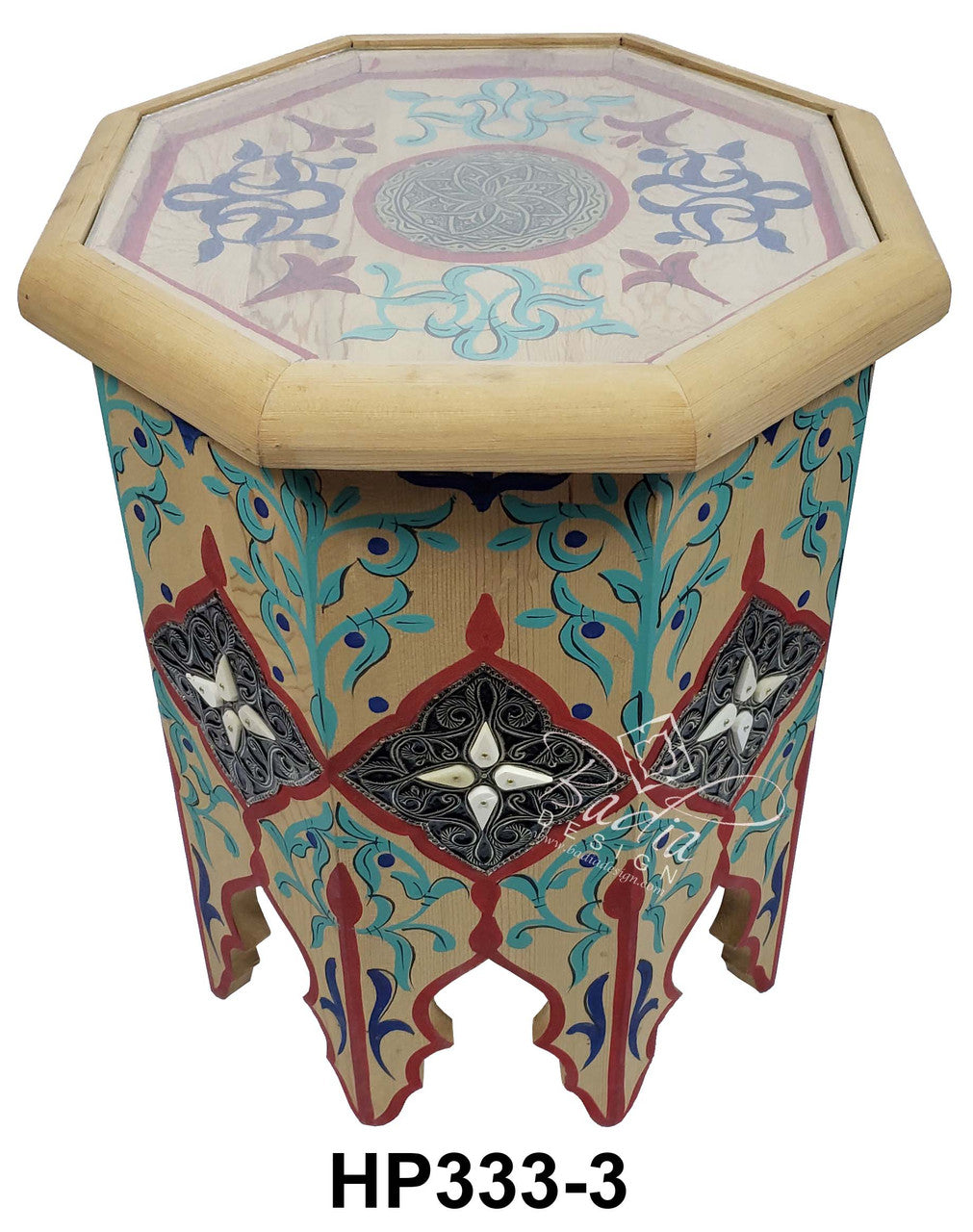 Multi Color Hand Painted Side Tables