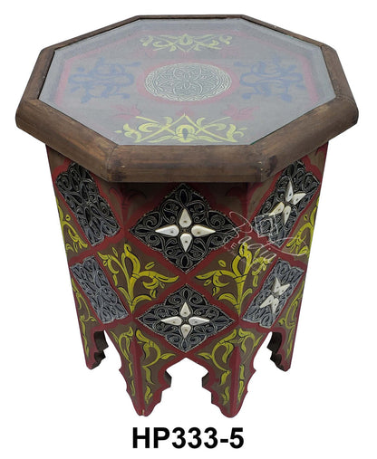 Multi Color Hand Painted Side Tables
