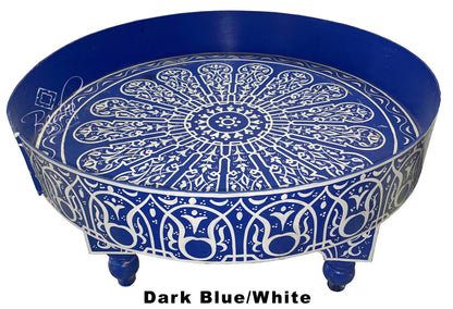 Multi Color Hand Painted Low-Cut Side Tables