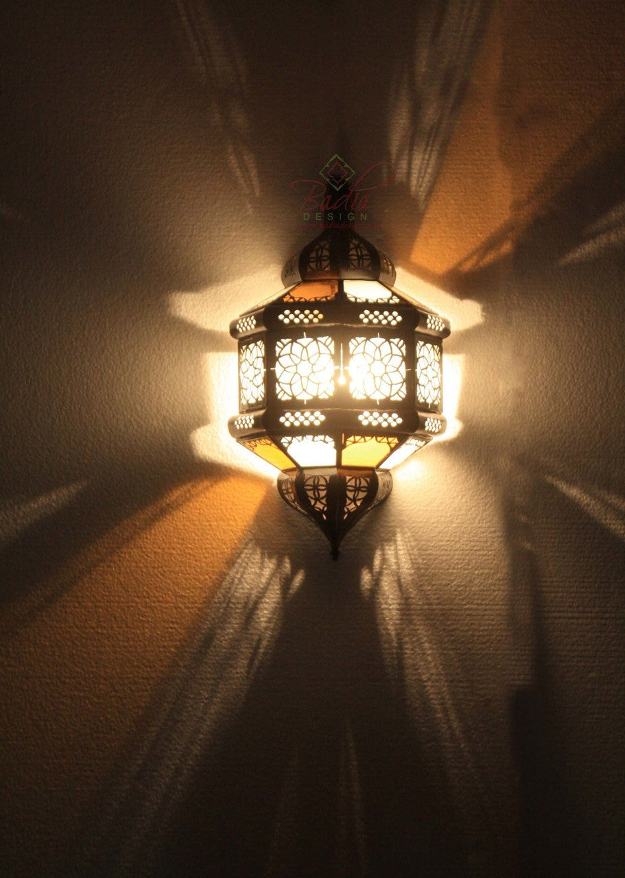 Multicolor Glass Wall Sconce