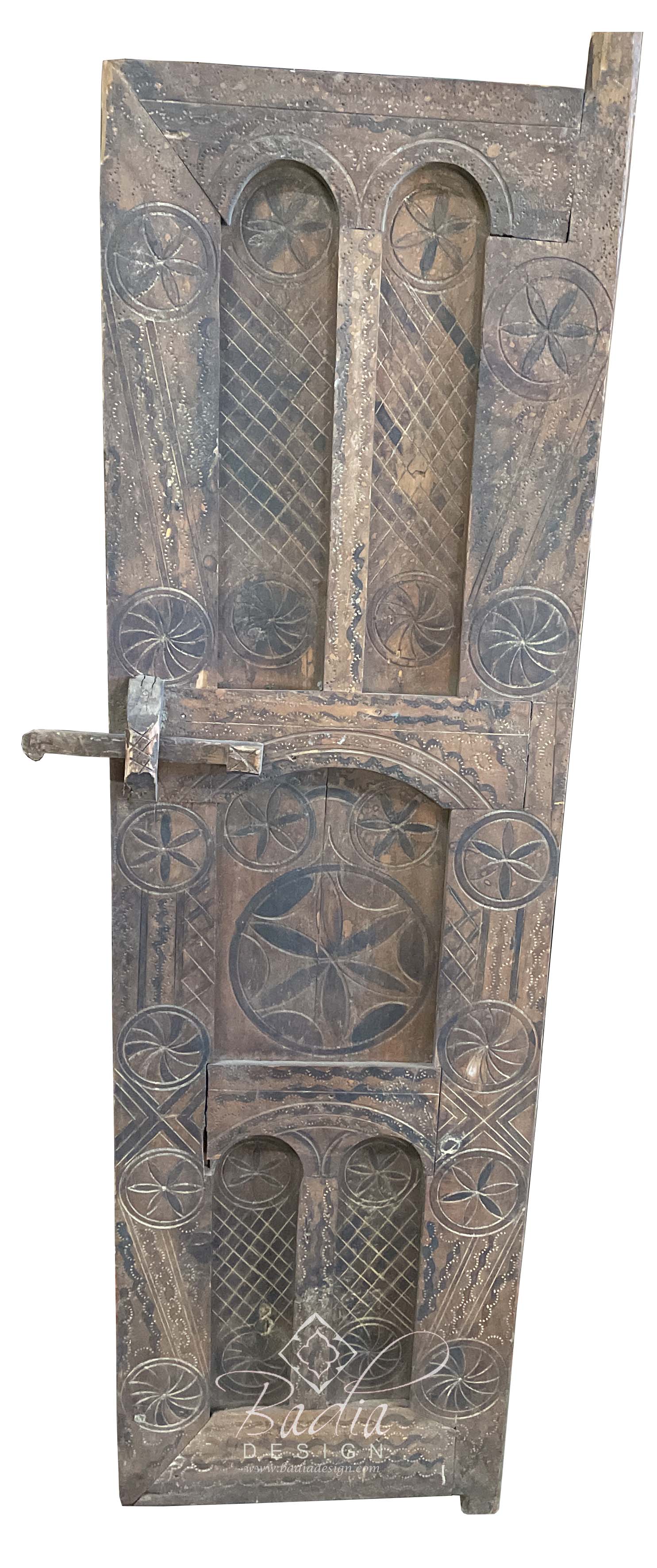 Old Hand Carved Wooden Door