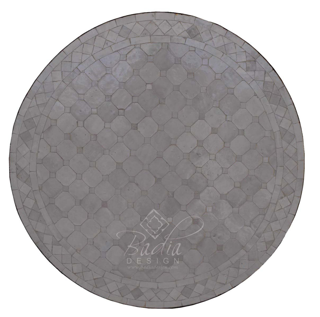 32" Round Mosaic Tile Table Top